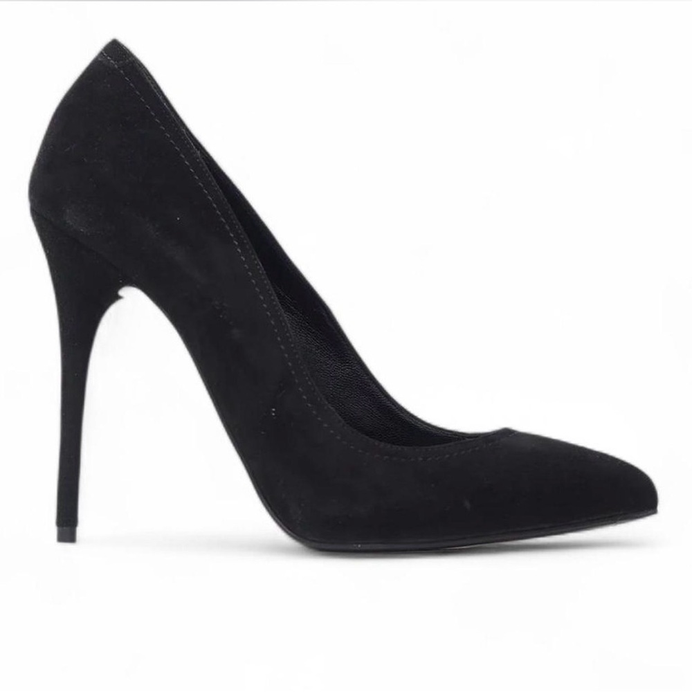 ALEXANDER MCQUEEN | Black Suede Stiletto - 7